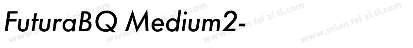 FuturaBQ Medium2字体转换